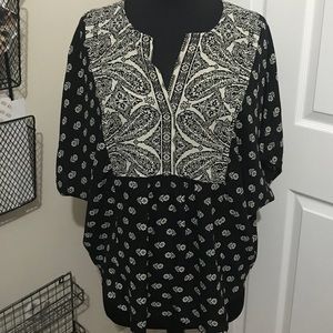Patterned tunic